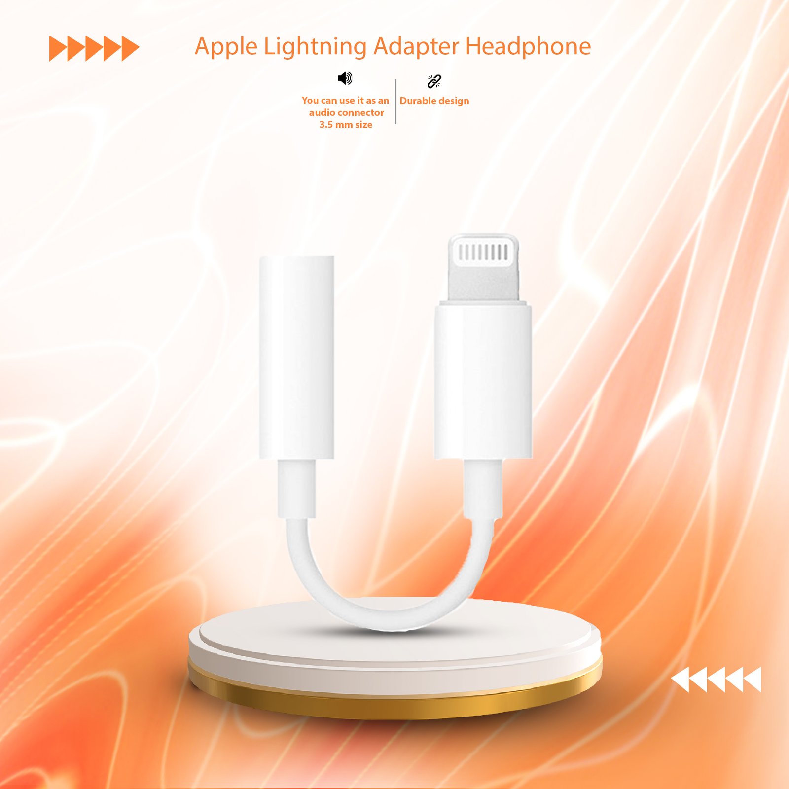 Apple Lightning Adapter Headphone