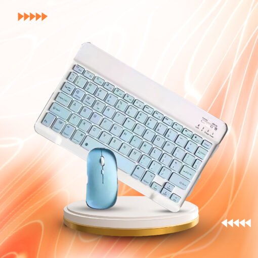 ⁦لوحة مفاتيح وماوس بلوتوث Wireless Bluetooth mouse keyboard⁩ - الصورة ⁦3⁩